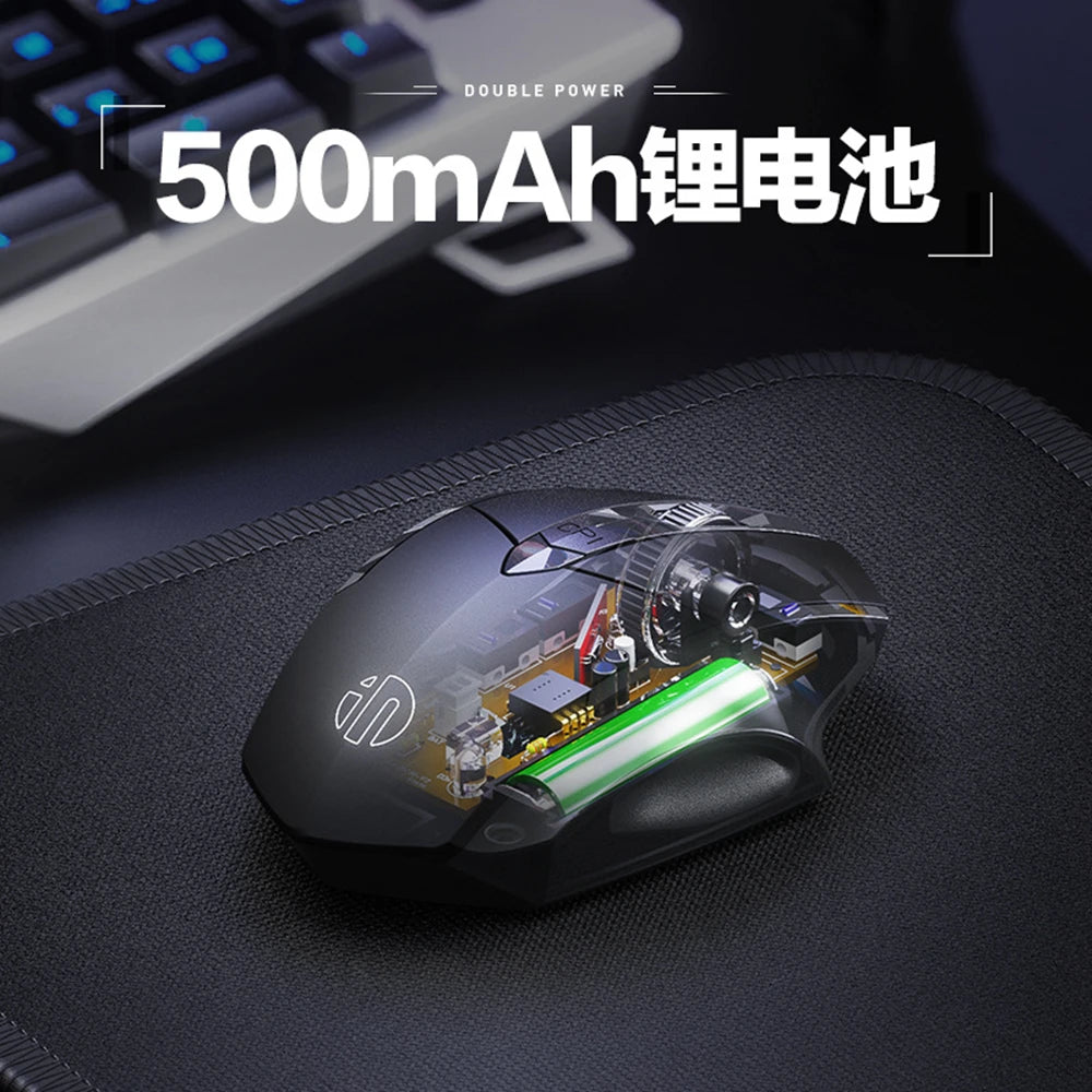 Inphic Rechargeable Wireless Mouse Ergonomic Bluetooth 5.0 2.4G Mice Office Mute Mouse For MacBook Tablet Laptops Computer PC