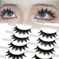 10 Pairs New Cosplay Air False Eyelashes Natural Thin Band Eyelashes Japanese Simulation Lashes Extension Makeup Big Devil