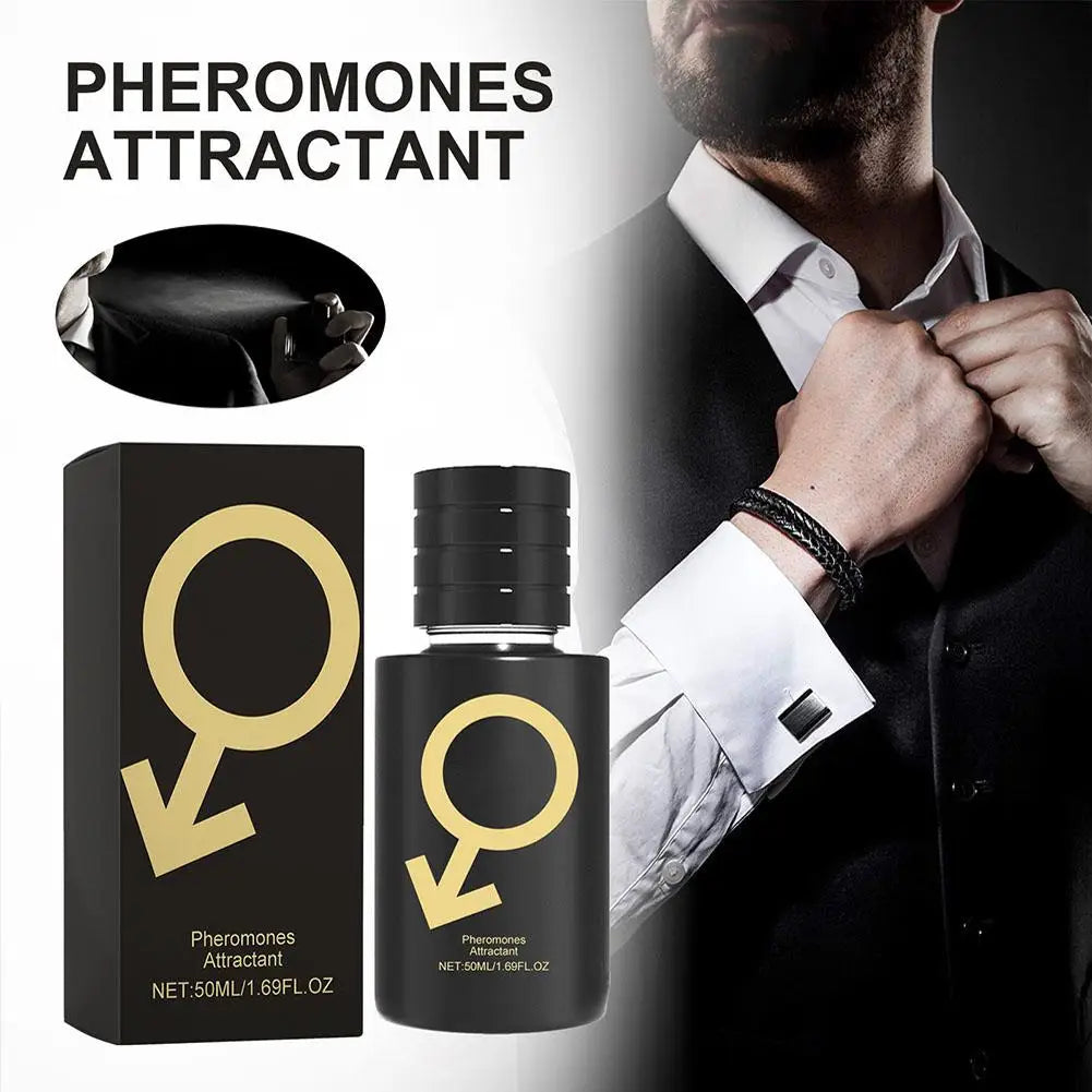 Portable Men's Attraction Fragrance Spray, Long Lasting Attractiveness , Rich Complex Layers, Boost Dating Success Body Spray