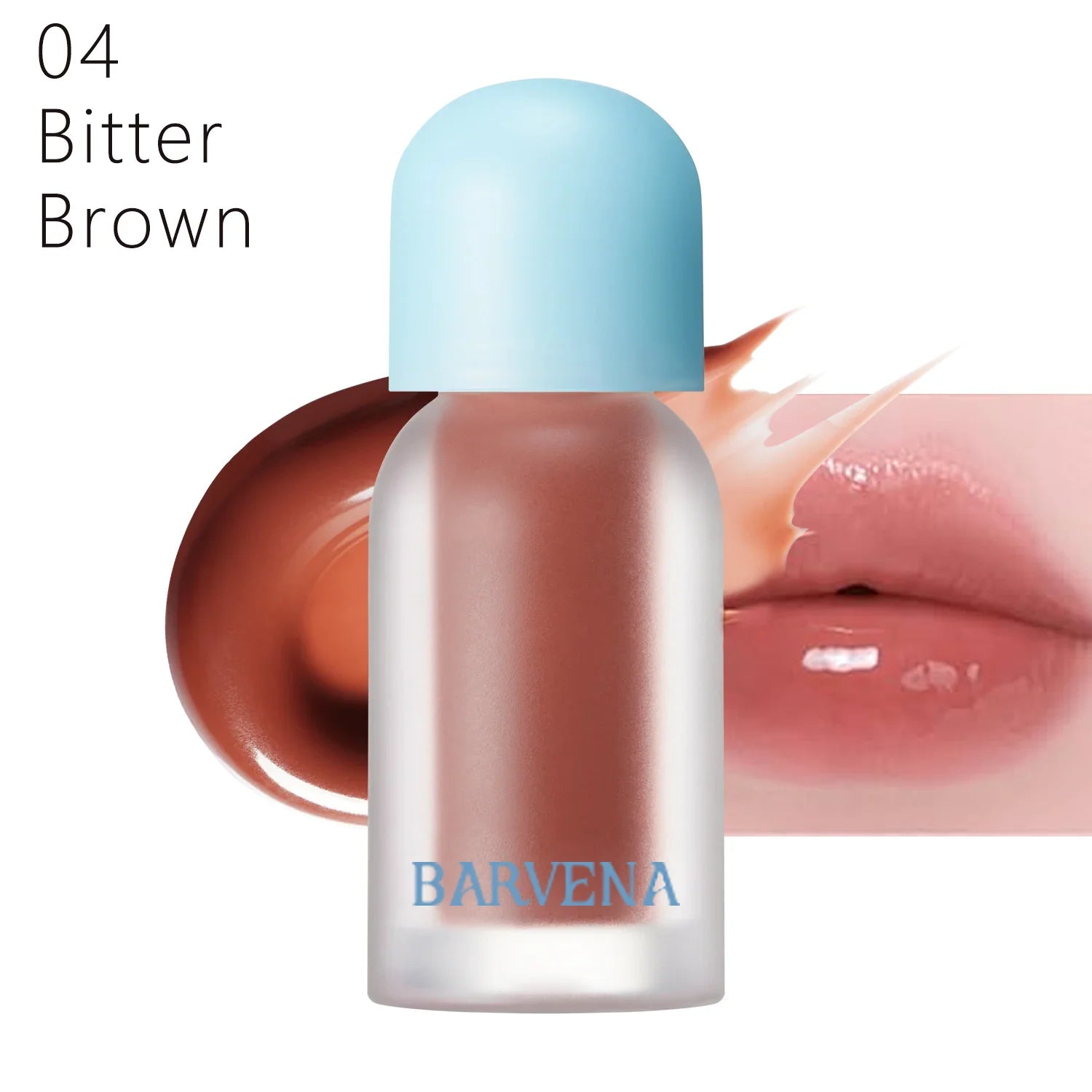 BARVENA Juicy Berry Plumping Lip Gloss Korean Vegan Plant Oil Non-Sticky High Shine Hydrating Lip Care For All Skin Tones