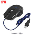 Wired Optical Computer Gaming Mice PC Gamer Mouse 7-Color Backlit DPI Adjustable Laptop Desktop Professional Computer Mouse