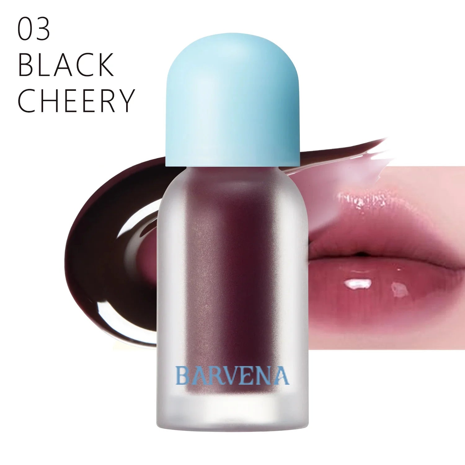 BARVENA Juicy Berry Plumping Lip Gloss Korean Vegan Plant Oil Non-Sticky High Shine Hydrating Lip Care For All Skin Tones