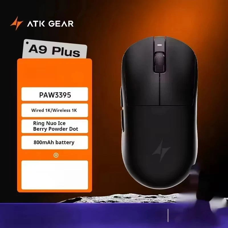 ATK A9 E-sports Mouse Wireless Tri-mode Star Flash Lightweight Long Endurance Gaming Mice Customization PC Accessories Gifts