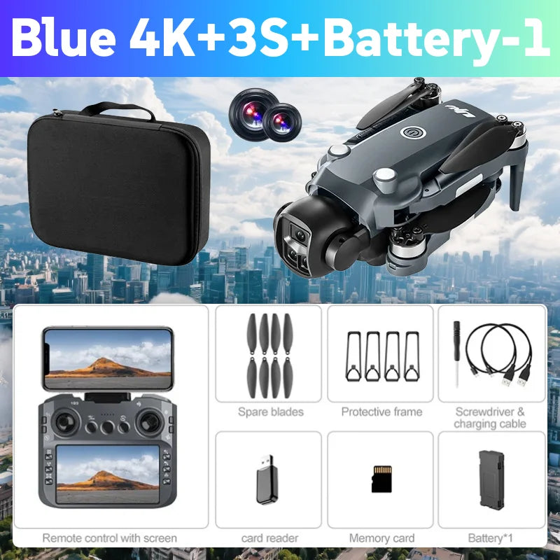 Lenovo V988 Camera Drone 8K Professional Dron 4K with Screen Under 249g Remote Control  Brushless RC Quadcopter Toys New
