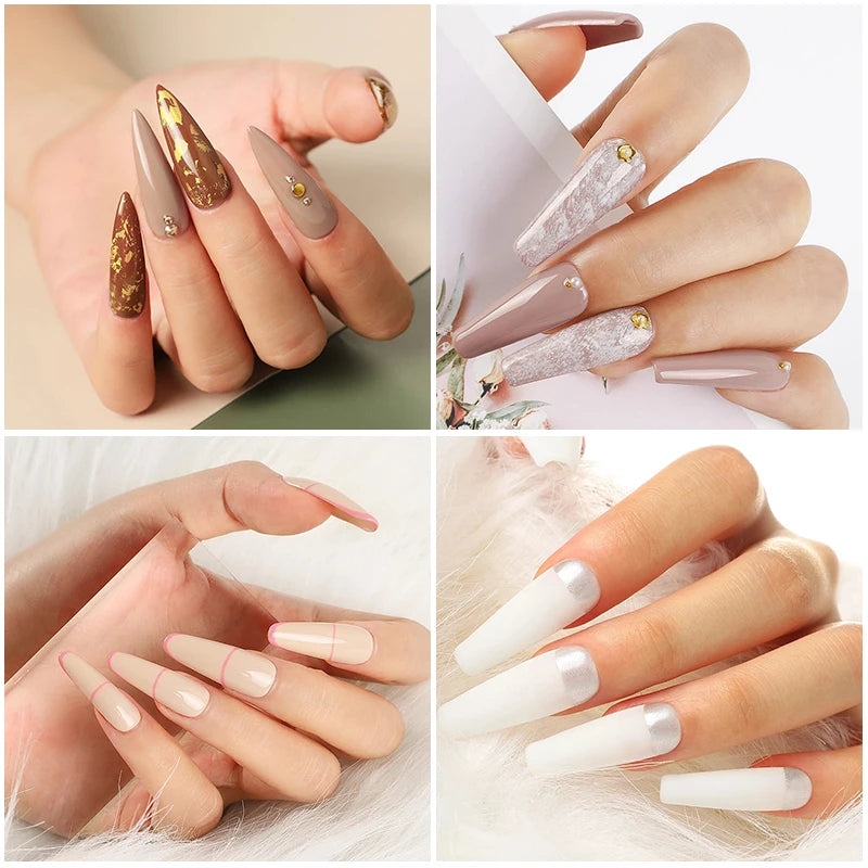 Nail Gel Polish Kit With LED Nail Lamp Semi-Permanent 27 Colors Soak Off Base&Top Coat Varnish Manicure Set For Nails Salon Kit