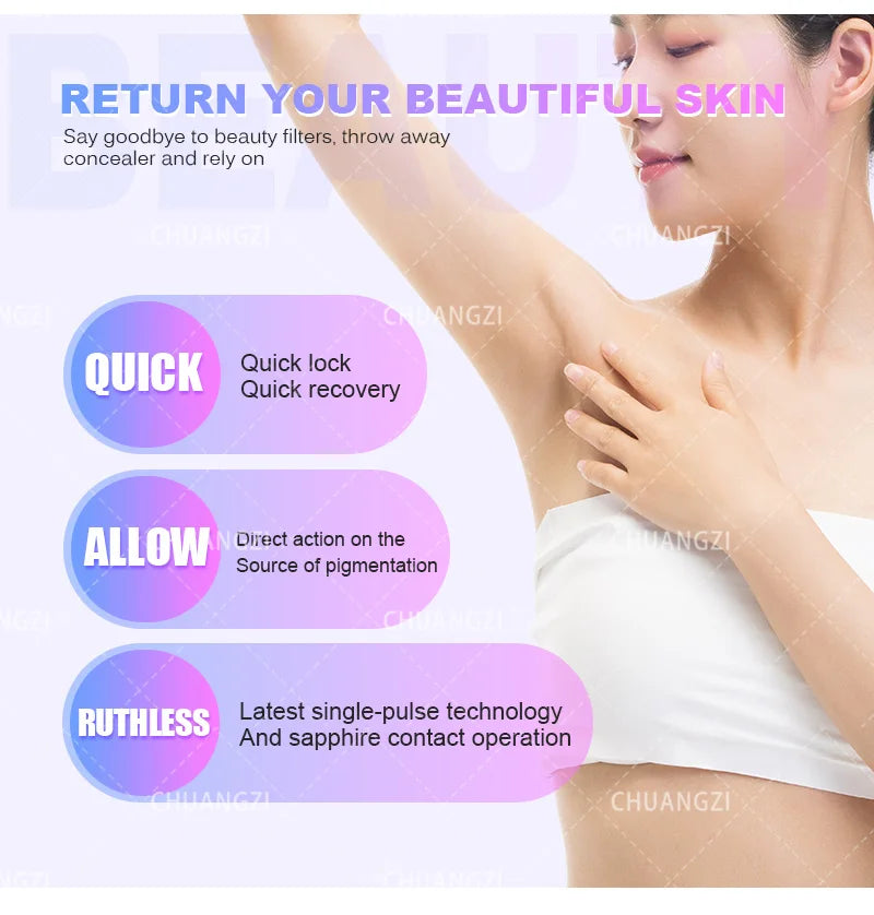 IPL OPT 3 In 1 Permanent Hair Removal E-light Epilator Nd Yag Laser Tattoo Removal RF Wrinkle Removal Whitening Facial Lift CE