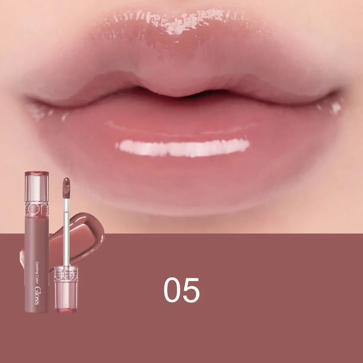 rom&nd Glasting Color Gloss,Syrupy Glossy Texture,3D Mirror Shine,Lip Gloss,Luxury Makeup,Korean Cosmetic,K-Beauty,Korean Makeup