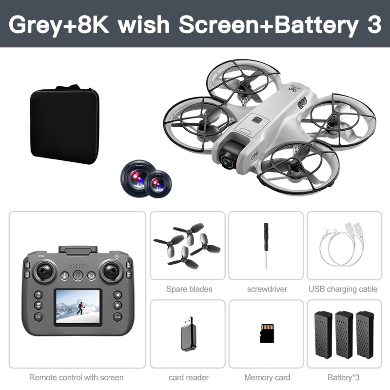 Lenovo MINI V666 Drone 4K Professional WIFI 5G Dron Obstacle Avoidance Brushless Altitude Headless Mode RC Quadcopter Toys