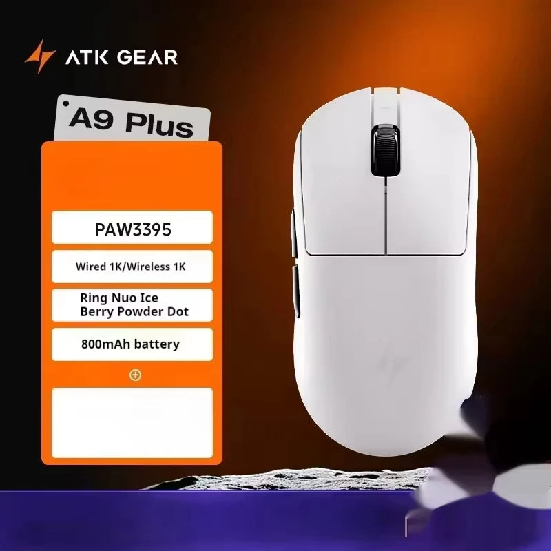 ATK A9 E-sports Mouse Wireless Tri-mode Star Flash Lightweight Long Endurance Gaming Mice Customization PC Accessories Gifts