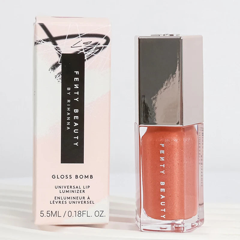 Fashion Hot Fenty Beauty Lip Gloss Multicolor Moisten Shine Glitter Lip Plumper Makeup Beginner Liquid Lipstick Makeup Cosmetics
