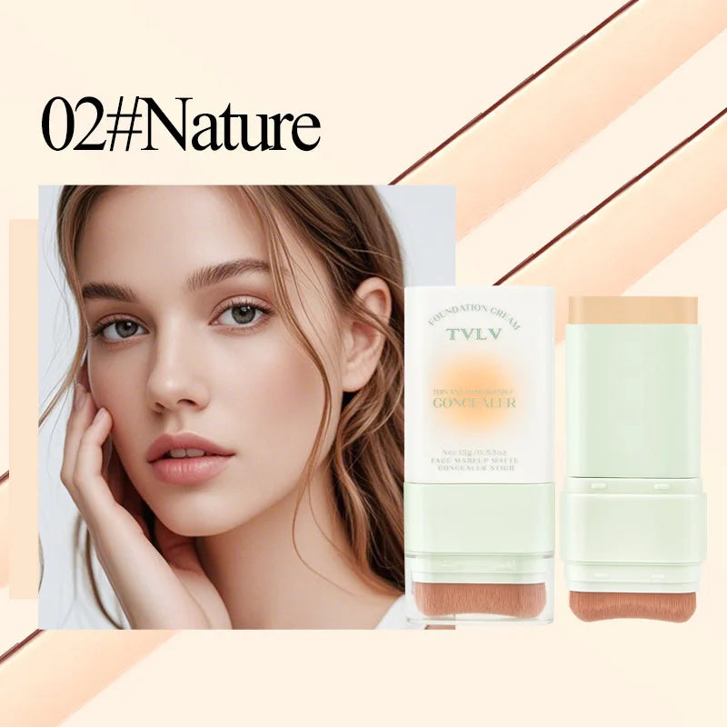 TVLV Lightweight Concealer Foundation Cream Hydrating Concealer Waterproof Sweatproof Non-Caking Eraser Foundation Makeup