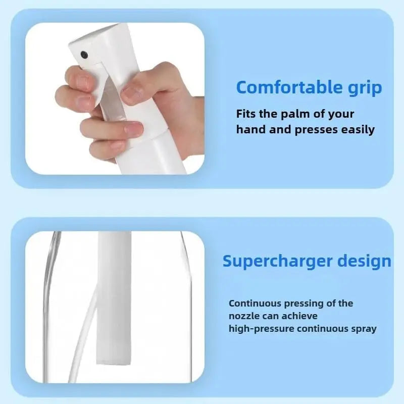 200ml 300ml 500ml High Press Continuous Spray Bottle for Hair Salons Plant Gardens Alcohol Fine Mist Home Makeup Hydration