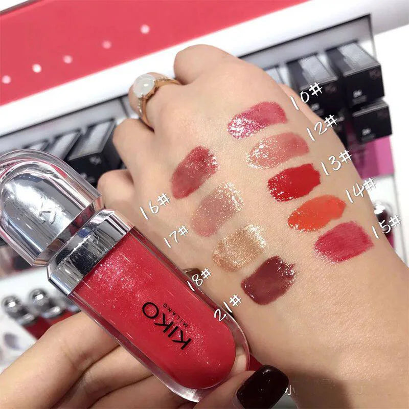 New 3D Hydra LipGloss Non-fading Waterproof Blusher Moisturizing Shimmer Makeup Lip Gloss Lipstick Brun Rose Pearly Mauve Liner