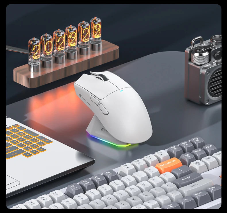 Attack Shark X11 Bluetooth Wireless Mouse Three Mode 2.4G PAW3311  RGB  PC Magnetic charging dock ,Gaming E-sports Mouse