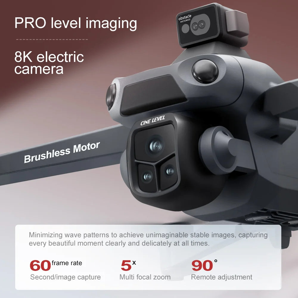 Lenovo V918 MAX GPS Drone 360° Laser obstacle avoidance 8K Professional Camera 3 Batteries WIFI Brushless RC Dron Quadcopter