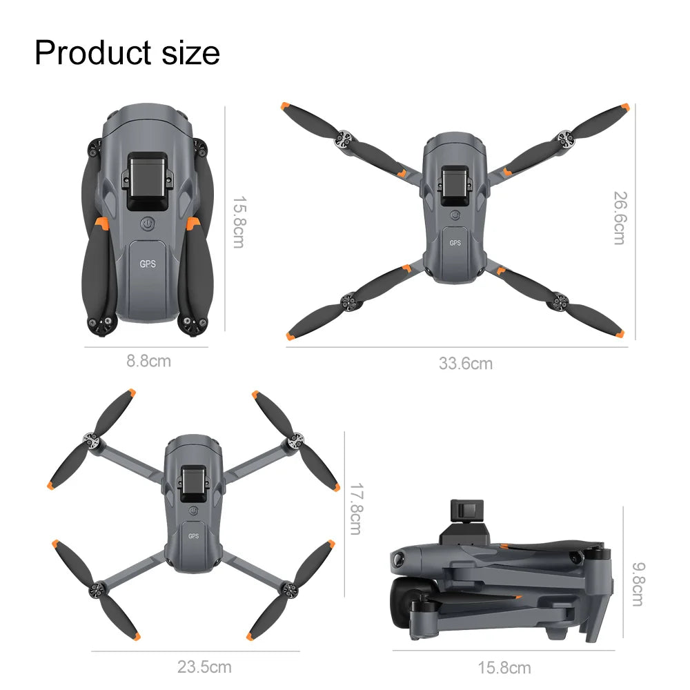 Lenovo V918 MAX GPS Drone 360° Laser obstacle avoidance 8K Professional Camera 3 Batteries WIFI Brushless RC Dron Quadcopter