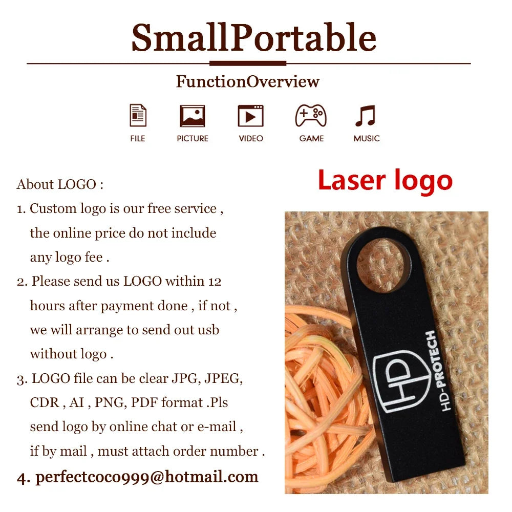 10pcs/lot custom logo Usb Flash Drive 4gb 8gb 16gb pendrive 32gb Memory Stick USB 2.0 Flash usb Stick Metal customized pen drive