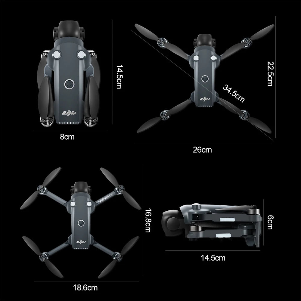Lenovo V988 Camera Drone 8K Professional Dron 4K with Screen Under 249g Remote Control  Brushless RC Quadcopter Toys New