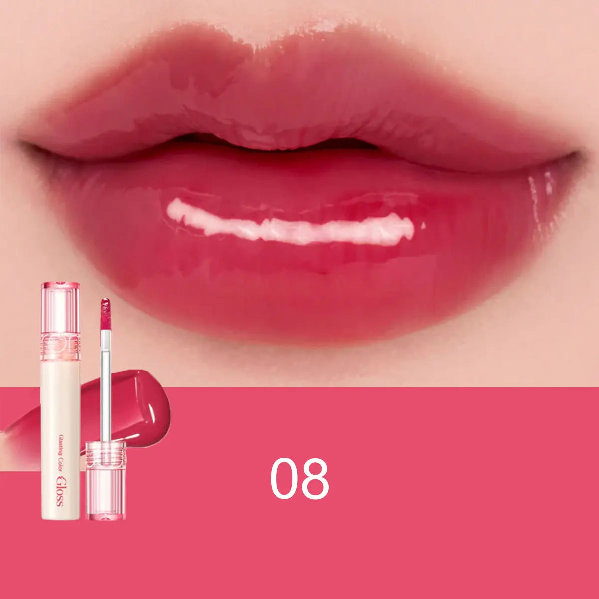 rom&nd Glasting Color Gloss,Syrupy Glossy Texture,3D Mirror Shine,Lip Gloss,Luxury Makeup,Korean Cosmetic,K-Beauty,Korean Makeup
