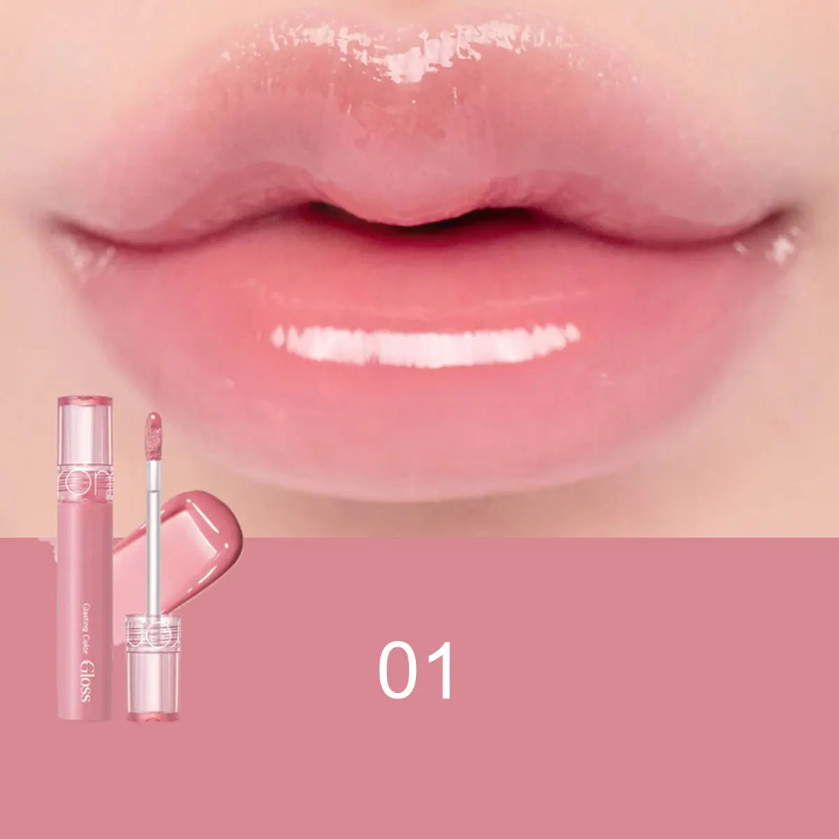 rom&nd Glasting Color Gloss,Syrupy Glossy Texture,3D Mirror Shine,Lip Gloss,Luxury Makeup,Korean Cosmetic,K-Beauty,Korean Makeup