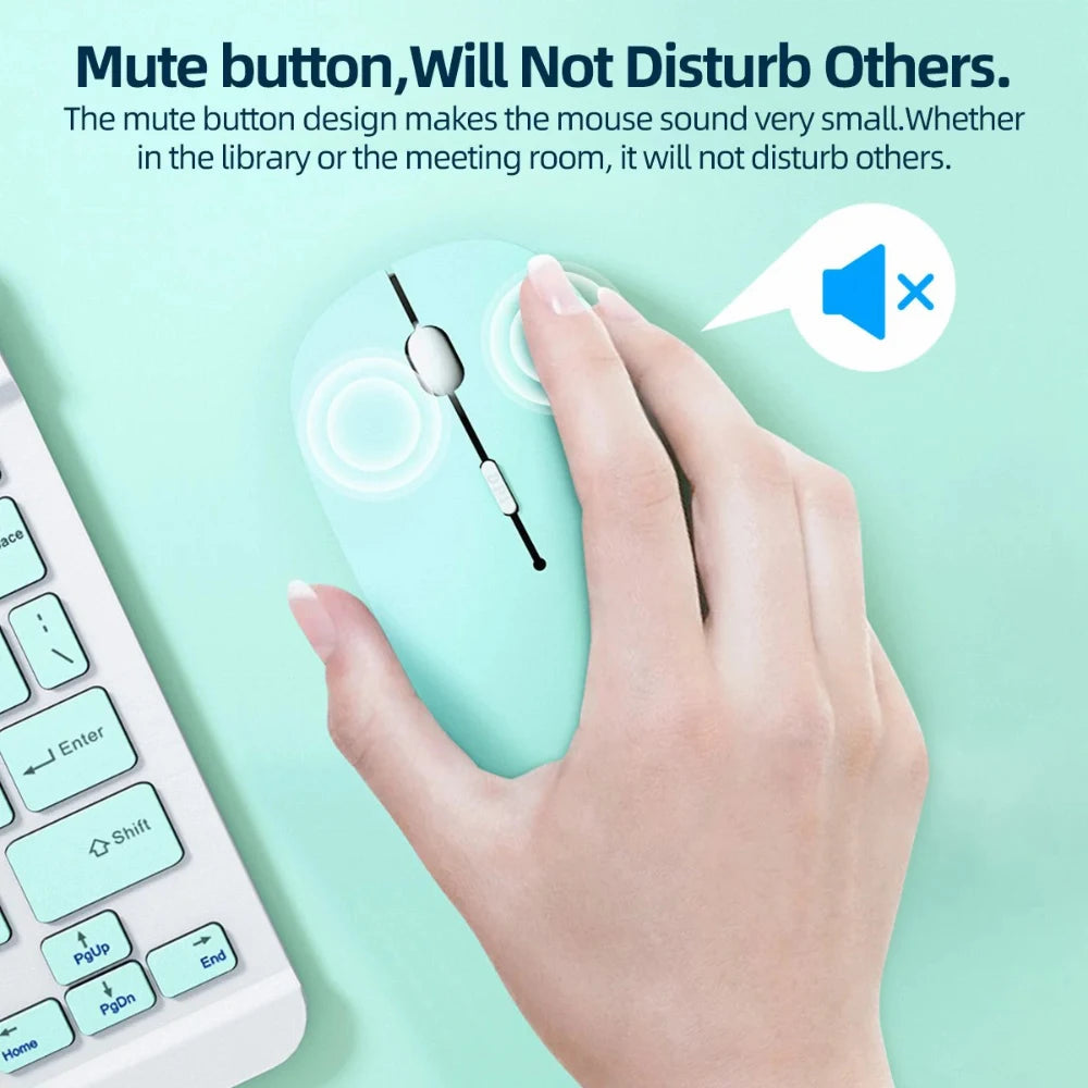 Bluetooth Wireless Mouse Replaceable Battery Mouse For Computer Laptop PC Macbook Air Gaming Mouse Gamer 2.4GHz 800/1200/1600DPI