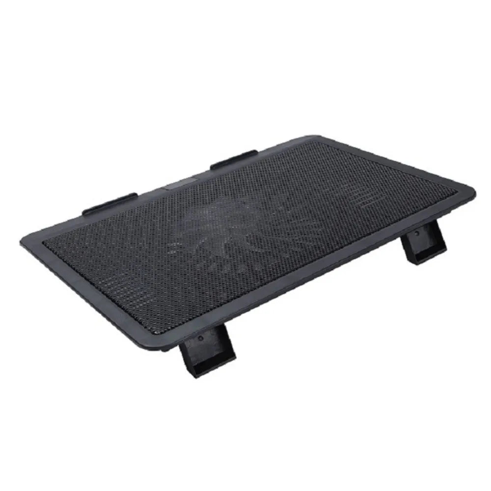 Portable Adjustable Laptop Cooling Pad USB Port LED Light Laptop Cooler Fan Metal Mesh Notebook Cooler Study