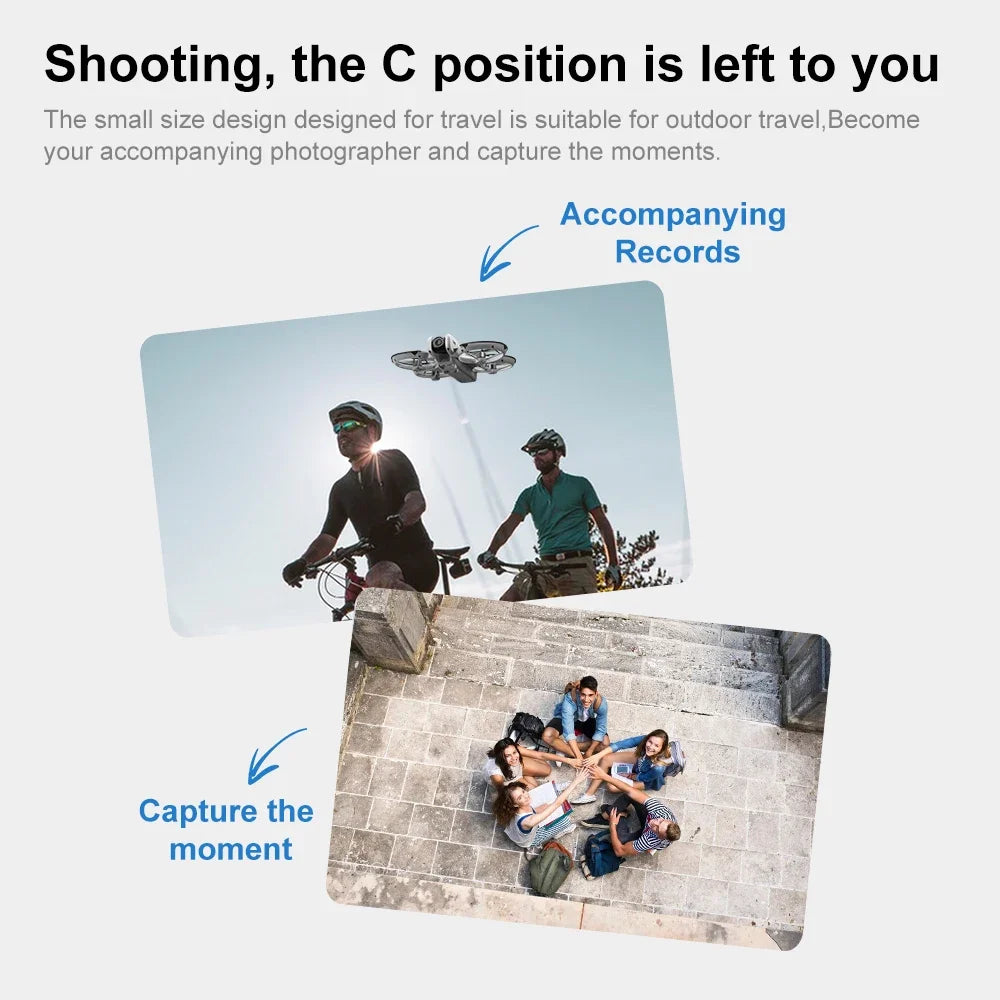 Lenovo MINI V666 Drone 4K Professional WIFI 5G Dron Obstacle Avoidance Brushless Altitude Headless Mode RC Quadcopter Toys