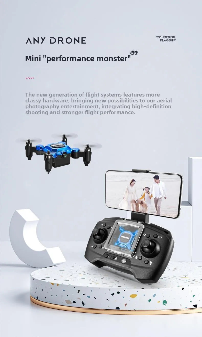 Mosquito drone, mini folding drone, aerial camera drone, student remote-controlled helicopter, small toy