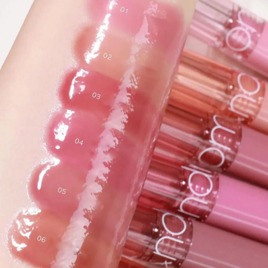 rom&nd Glasting Color Gloss,Syrupy Glossy Texture,3D Mirror Shine,Lip Gloss,Luxury Makeup,Korean Cosmetic,K-Beauty,Korean Makeup