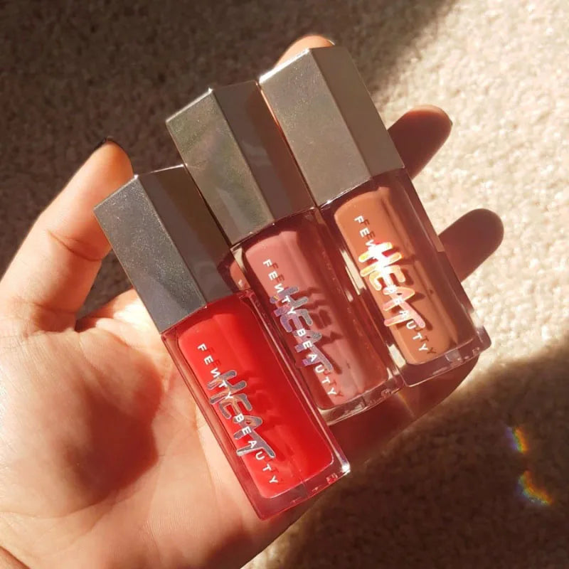 Fashion Hot Fenty Beauty Lip Gloss Multicolor Moisten Shine Glitter Lip Plumper Makeup Beginner Liquid Lipstick Makeup Cosmetics