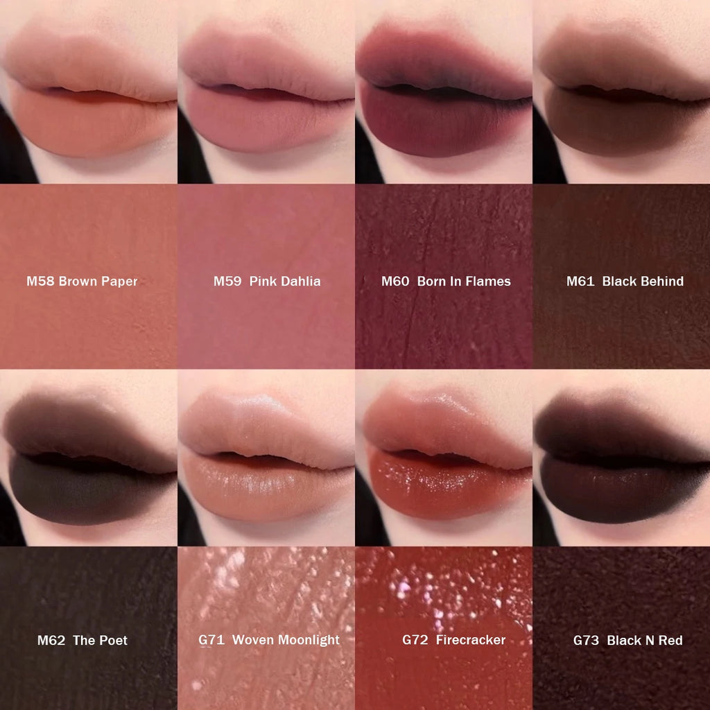Girlcult Love Whisper Matte Lip Stain,Velvet Matte Texture,Lightweight Non-Drying,Soft-Focus Matte Finish,Edgy Makeup Looks,Gift