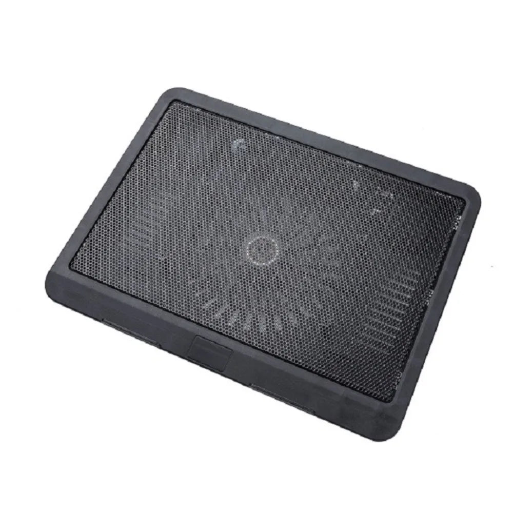 Portable Adjustable Laptop Cooling Pad USB Port LED Light Laptop Cooler Fan Metal Mesh Notebook Cooler Study