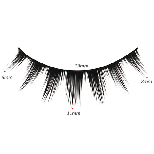 10 Pairs New Cosplay Air False Eyelashes Natural Thin Band Eyelashes Japanese Simulation Lashes Extension Makeup Big Devil