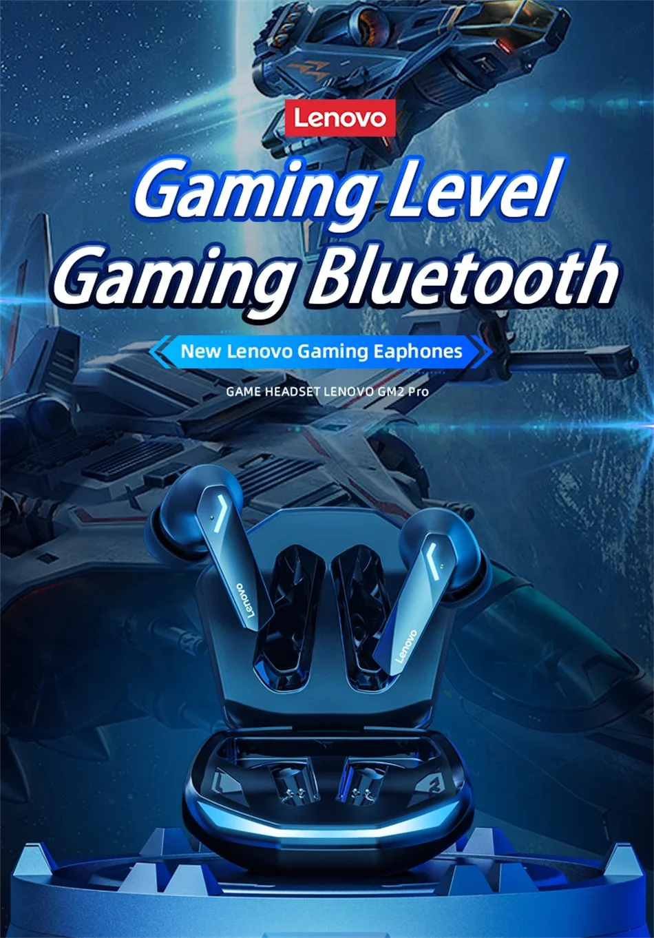 Lenovo Bluetooth Wireless Headphones Built In Microphone USB Type C Charging Port Noise Isolating Comfortable Over Ear Headset C