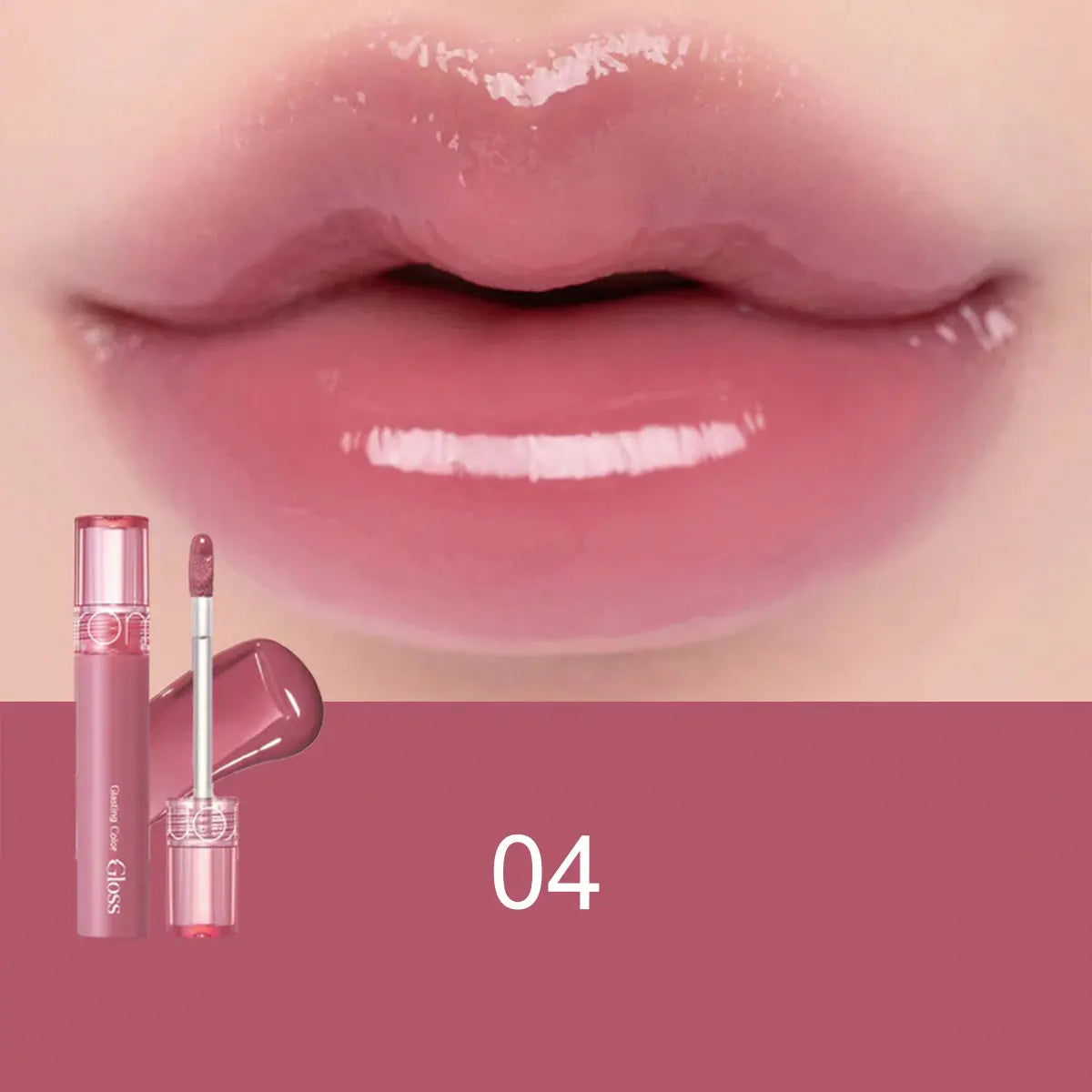 rom&nd Glasting Color Gloss,Syrupy Glossy Texture,3D Mirror Shine,Lip Gloss,Luxury Makeup,Korean Cosmetic,K-Beauty,Korean Makeup
