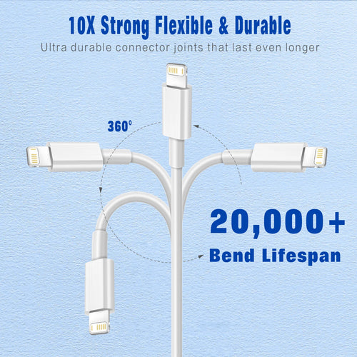 27W PD Lightning Cable Type C to Lightning Fast Charging Cord MFI Certified Wire for Iphone 14 13 12 11 Pro Max XS Max XR 7 8
