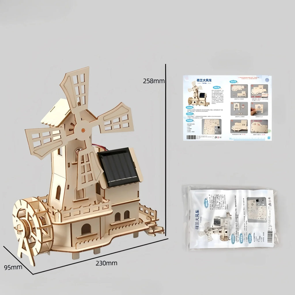 Solar  children's science and education experiment Diy handcrafted assembly model Children's science and education gift
