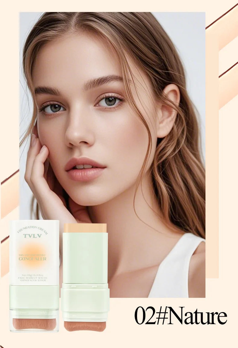 TVLV Lightweight Concealer Foundation Cream Hydrating Concealer Waterproof Sweatproof Non-Caking Eraser Foundation Makeup