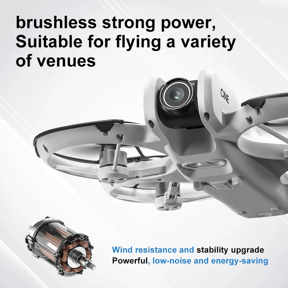 Lenovo MINI V666 Drone 4K Professional WIFI 5G Dron Obstacle Avoidance Brushless Altitude Headless Mode RC Quadcopter Toys