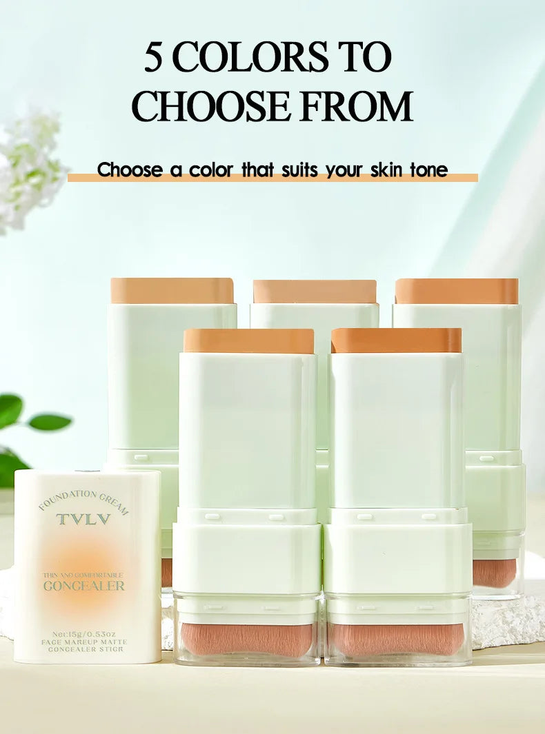 TVLV Lightweight Concealer Foundation Cream Hydrating Concealer Waterproof Sweatproof Non-Caking Eraser Foundation Makeup