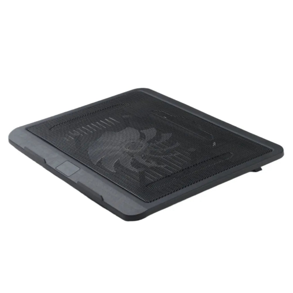 Portable Adjustable Laptop Cooling Pad USB Port LED Light Laptop Cooler Fan Metal Mesh Notebook Cooler Study