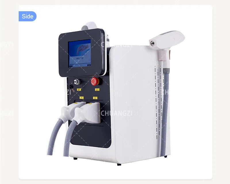 IPL OPT 3 In 1 Permanent Hair Removal E-light Epilator Nd Yag Laser Tattoo Removal RF Wrinkle Removal Whitening Facial Lift CE