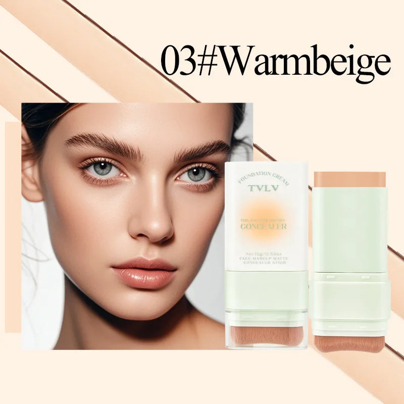 TVLV Lightweight Concealer Foundation Cream Hydrating Concealer Waterproof Sweatproof Non-Caking Eraser Foundation Makeup