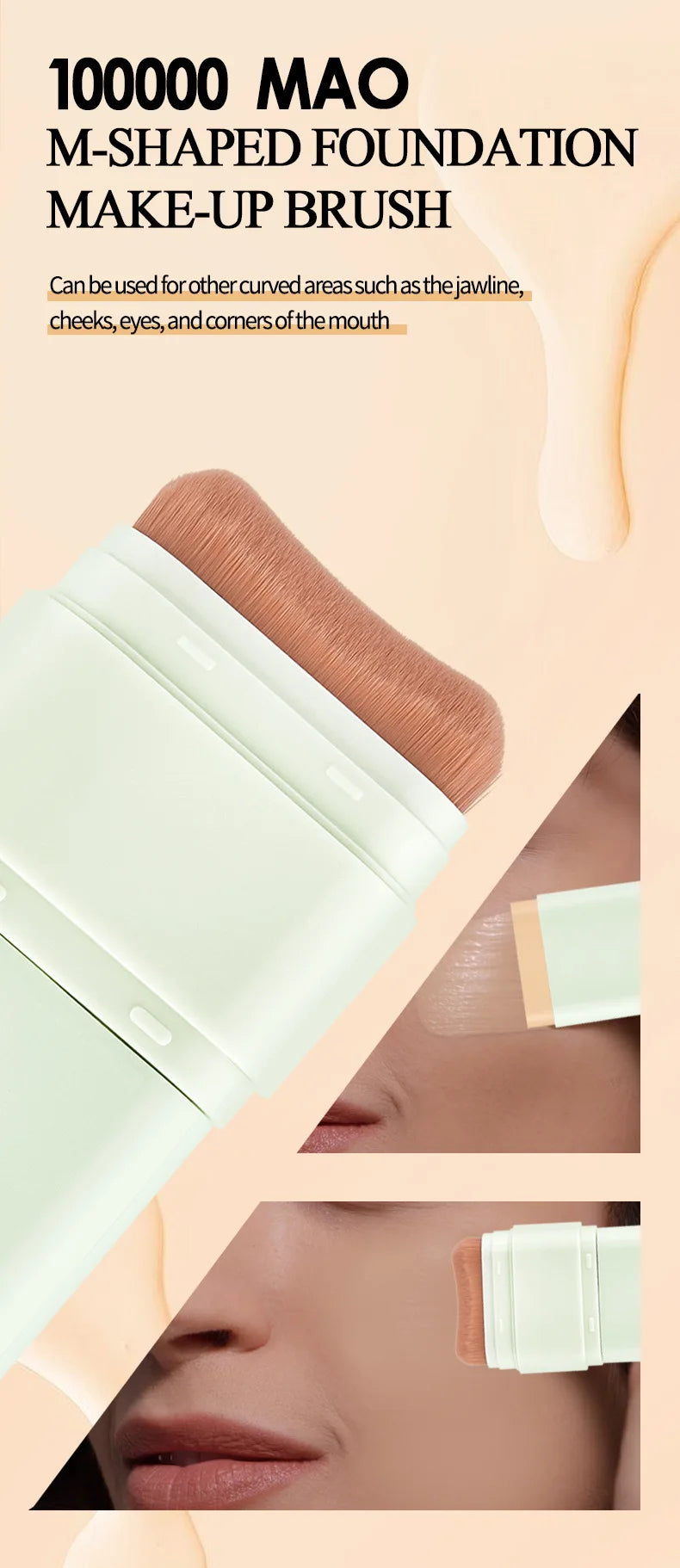 TVLV Lightweight Concealer Foundation Cream Hydrating Concealer Waterproof Sweatproof Non-Caking Eraser Foundation Makeup