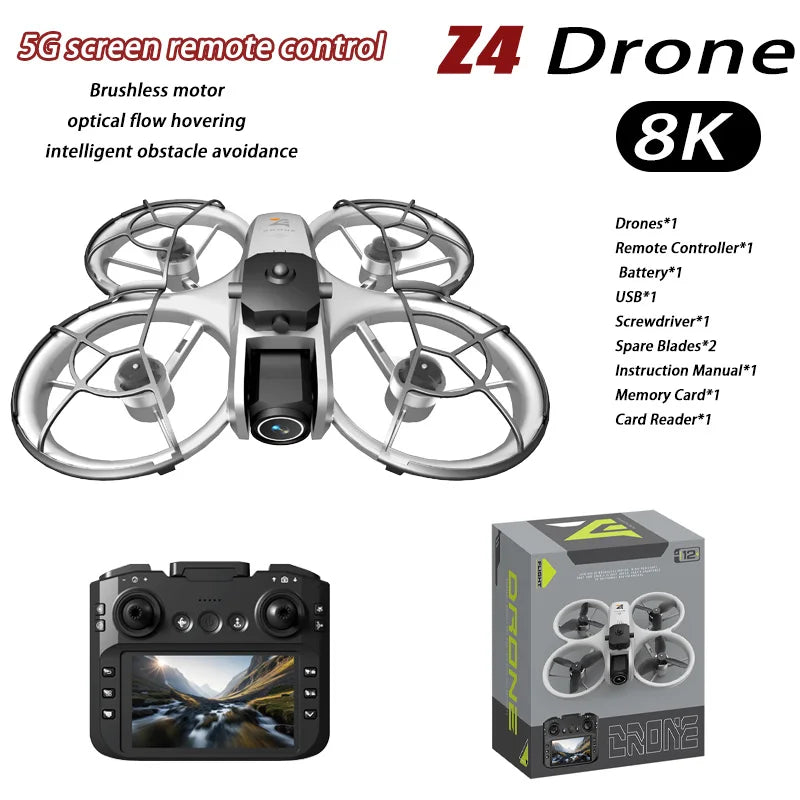 Z4 Drone 8K WIFI GPS Professional HD Dual Camera Quadcopter Remote Control UAV Adults Aerial Photography Toy Drone for Beginners