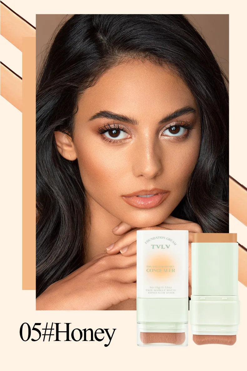 TVLV Lightweight Concealer Foundation Cream Hydrating Concealer Waterproof Sweatproof Non-Caking Eraser Foundation Makeup