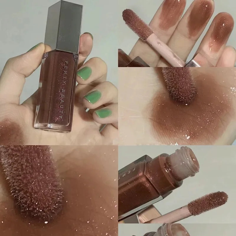 Fenty Beauty Transparent Lip Glaze Color Mirror Shine Glitter Lip Gloss Balm Sexy Lip Plumper Cosmetics Makeup Liquid Lipstick