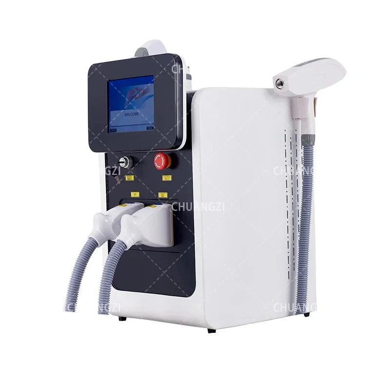 IPL OPT 3 In 1 Permanent Hair Removal E-light Epilator Nd Yag Laser Tattoo Removal RF Wrinkle Removal Whitening Facial Lift CE