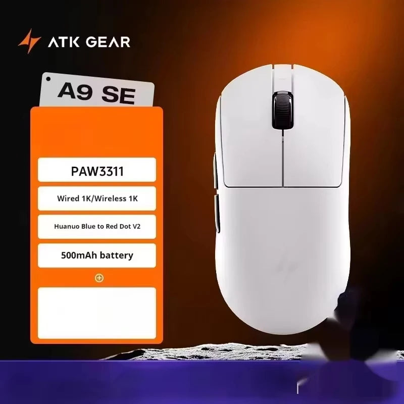 ATK A9 E-sports Mouse Wireless Tri-mode Star Flash Lightweight Long Endurance Gaming Mice Customization PC Accessories Gifts