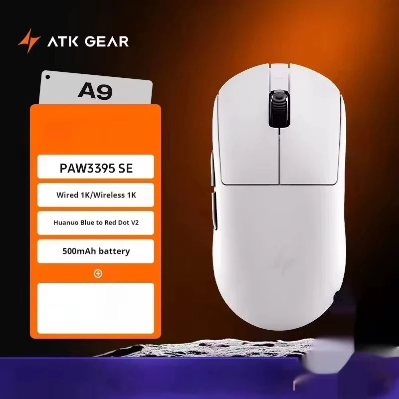 ATK A9 E-sports Mouse Wireless Tri-mode Star Flash Lightweight Long Endurance Gaming Mice Customization PC Accessories Gifts